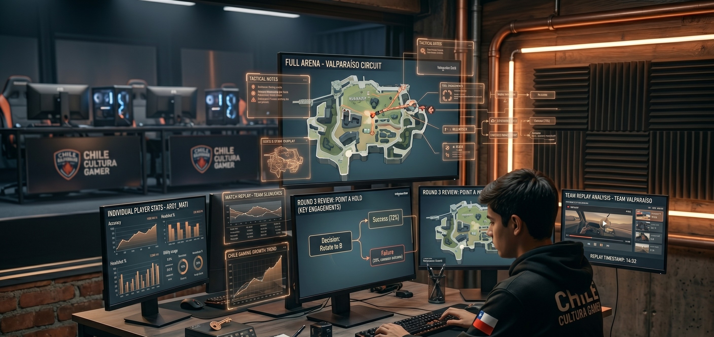 Editorial guide artwork with tactical gaming textures